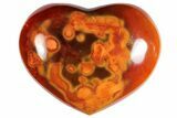 Colorful Carnelian Agate Heart #121552-1